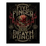 Five Finger Death Punch Aufkleber 100 Proof