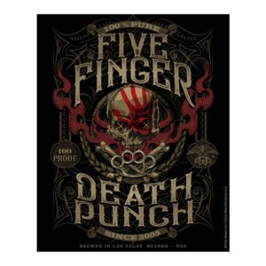 Five Finger Death Punch Aufkleber 100 Proof