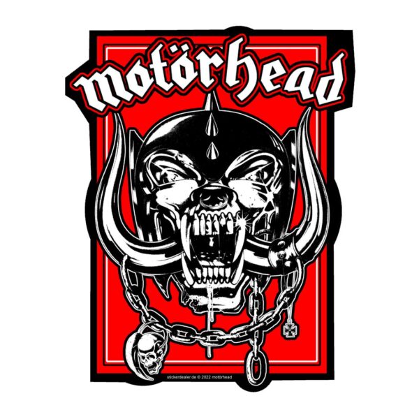 Motörhead Aufkleber Warpig in Red