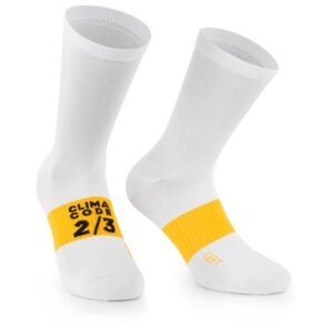 ASSOS - Spring Fall Socks Evo - Radsocken Gr I - 39-42 weiß/grau