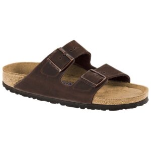 Birkenstock - Arizona SFB LEOI - Sandalen Gr 40 - Narrow braun