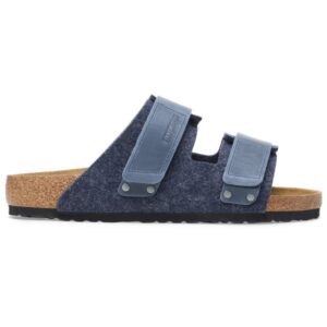 Birkenstock - Uji Natural Leather/Textile/Felt - Sandalen Gr 46 - Regular blau