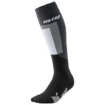 CEP - Thermo Compression Socks Skiing Tall V3 - Skisocken Gr III schwarz/grau