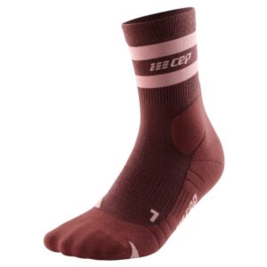 CEP - Women's Hiking Merino Mid-Cut Socks - Kompressionssocken Gr II rot/braun