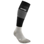 CEP - Women's Ultralight Comp. Socks Skiing Tall V2 - Skisocken Gr II grau/schwarz