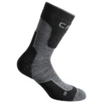 CMP - Trekking Sock Wool Mid - Wandersocken Gr 43-45 schwarz/grau