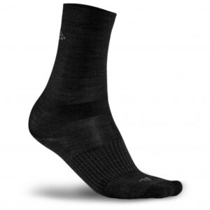 Craft - 2-Pack Wool Liner Sock - Multifunktionssocken Gr 40-42 schwarz