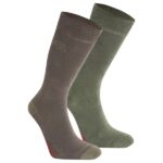 Craghoppers - Nosilife Travel Twin Pack Socks - Wandersocken Gr 39-42 oliv