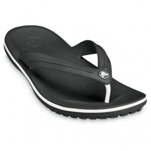 Crocs - Crocband Flip - Sandalen Gr M5 / W7 schwarz/grau