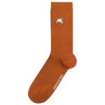 DEDICATED - Rib Socks Knivsta Dog Pose - Multifunktionssocken Gr 41-45 braun