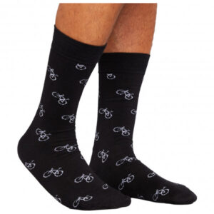 DEDICATED - Socks Sigtuna Bike Pattern - Multifunktionssocken Gr 41-45 schwarz