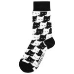 DEDICATED - Socks Sigtuna Pepita Cats - Multifunktionssocken Gr 36-40 schwarz