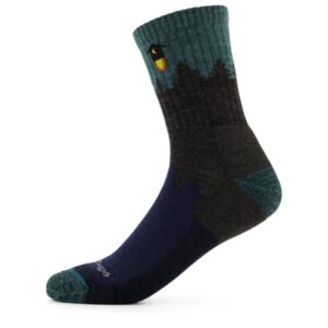 Darn Tough - Number 2 Micro Crew Midweight with Cushion - Wandersocken Gr L schwarz/blau