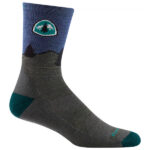 Darn Tough - PCT Micro Crew Lightweight with Cushion - Wandersocken Gr L grau