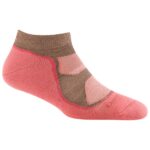 Darn Tough - Women's Light Hiker No Show Lightweight w Cushion - Wandersocken Gr S rosa