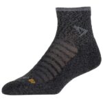 Drymax - Running Lite-Mesh 1/4 Crew - Laufsocken Gr XL schwarz/grau