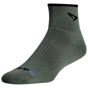 Drymax - Trail Running 1/4 Crew Turndown - Laufsocken Gr L oliv