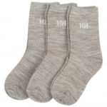 Helly Hansen - Kid's Wool Sock Basic 3-Pack - Multifunktionssocken Gr 26-28 grau