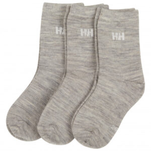 Helly Hansen - Kid's Wool Sock Basic 3-Pack - Multifunktionssocken Gr 26-28 grau