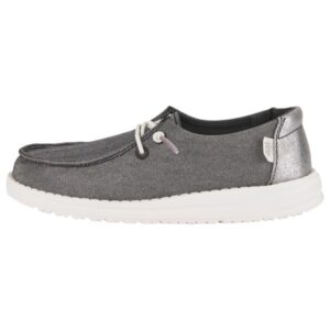 HeyDude - Kid's Wendy Metallic Sparkle - Sneaker Gr 33 grau