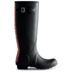 Hunter Boots - Women's Original Tall Hunter Backstrap Boot - Gummistiefel Gr 36 weiß/schwarz