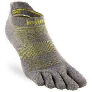 Injinji - Run Lightweight No-Show - Laufsocken Gr M grau