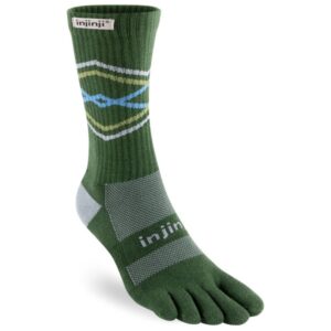 Injinji - Trail Midweight Crew - Wandersocken Gr S grün