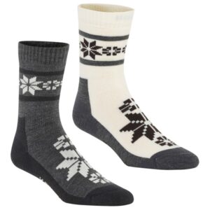 Kari Traa - Women's Rusa Sock 2-Pack - Wintersocken Gr 36-38 grau