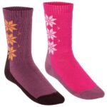 Kari Traa - Women's Wool Sock 2 Pack - Merinosocken Gr 36-38 rosa/lila