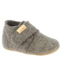 Living Kitzbühel - Baby's Klettschuh Unifarben - Hüttenschuhe Gr 23 grau