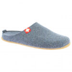 Living Kitzbühel - Filzpantoffel Schweizer Kreuz No. 3886 - Hüttenschuhe Gr 36 grau