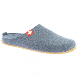 Living Kitzbühel - Filzpantoffel Schweizer Kreuz No. 3886 - Hüttenschuhe Gr 36 grau