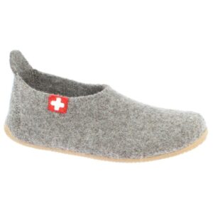 Living Kitzbühel - Slipper Schweizer Kreuz No. 4249 - Hüttenschuhe Gr 33 grau