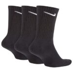 Nike - Everyday Cushioned Training Crew Socks - Multifunktionssocken Gr S grau/schwarz