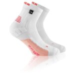 Rohner - Run Pro Quarter L/R - Laufsocken Gr 39-41 weiß/grau