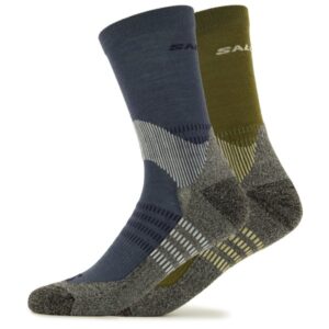 Salomon - X Ultra Access Crew 2-Pack - Wandersocken Gr 45-47 oliv