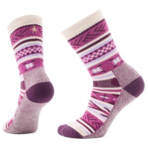 Smartwool - Everyday Cabin Games Crew Socks - Merinosocken Gr M lila/rosa