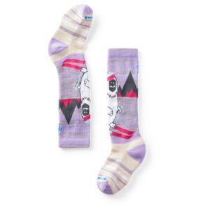 Smartwool - Kid's Wintersport Full Cush.Yeti Pattern OTC Socks - Multifunktionssocken Gr L weiß