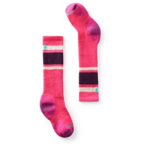 Smartwool - Kid's Wintersport Full Cushion Stripe OTC - Multifunktionssocken Gr L rosa