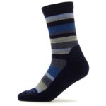 Stoic - Kid's Merino Trekking Crew Socks Stripes - Wandersocken Gr 27-30 blau