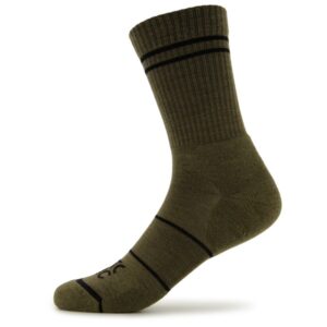 Stoic - Merino Crew Tech Rib Stripes Socks - Multifunktionssocken Gr 36-38 oliv