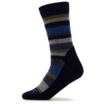 Stoic - Merino Trekking Crew Socks Stripes - Wandersocken Gr 45-47 schwarz