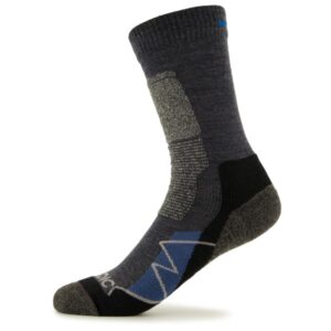 Stoic - Merino Trekking Crew Socks - Wandersocken Gr 36-38 schwarz