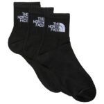 The North Face - Multi Sport Cush Quarter Socks 3-Pack - Multifunktionssocken Gr XS schwarz