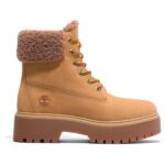 Timberland - Women's Stone Street Mid Warm Lined WP Boot - Winterschuhe Gr 8 braun