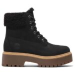 Timberland - Women's Stone Street Mid Warm Lined WP Boot - Winterschuhe Gr 8 schwarz