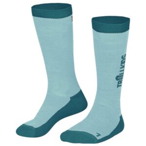 Trollkids - Kid's Ski Socks - Skisocken Gr 23-26 - 3-4 Years türkis