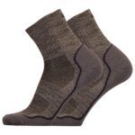 UphillSport - Frost Trail Running 2-Layer Ventilated L3 w Merino - Laufsocken Gr 39-42 braun/grau