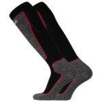 UphillSport - Valta Alpine Ski 4-Layer Shin Cushioned M5 Merino - Skisocken Gr 39-42 schwarz