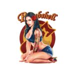 Nose Art Pinup Aufkleber Bombshell